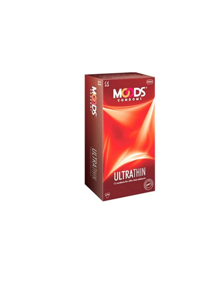 مودز مجموعة الواقي الذكري الرقيقة للغاية من مودز، 12 قطعة