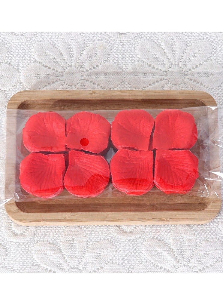 LIVQORA 2000 Pcs Artficial Rose Petals for Wedding Flowers Home Party Romantic Night Anniversary Valentine's Day, Red - Image 4