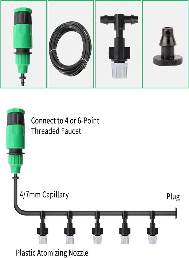 GGOOT Cooling Mist Sprayer | Misters For Outside Patio | Outdoor Misting Cooling System Mist Sprinkler, Mist Sprayer For Outdoor Humidification And Cooling - Image 5