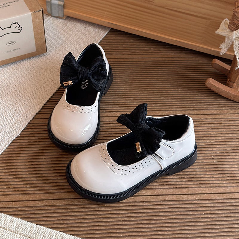 Girls'' Leather Shoes 2026 New Spring and Autumn Student Black British Style Children''s Performance Soft-Soled Little Girl Genuine Leather Princess Shoes - Image 3