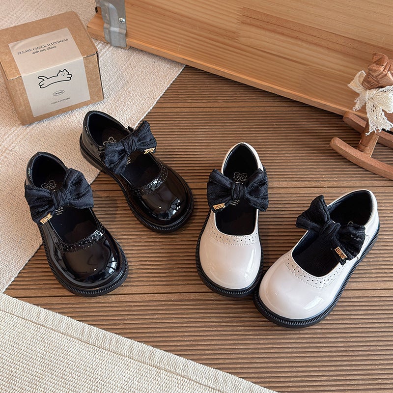 Girls'' Leather Shoes 2026 New Spring and Autumn Student Black British Style Children''s Performance Soft-Soled Little Girl Genuine Leather Princess Shoes - Image 4