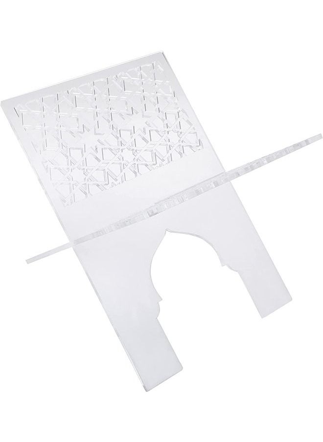 Lamsit Ibdaa - LAMSIT IBDAA - Clear Quran Stand - Transparent Acrylic Holder - Reading Stand for Open and Closed Books, Magazines, Textbooks – Ramadan Gift - Image 1