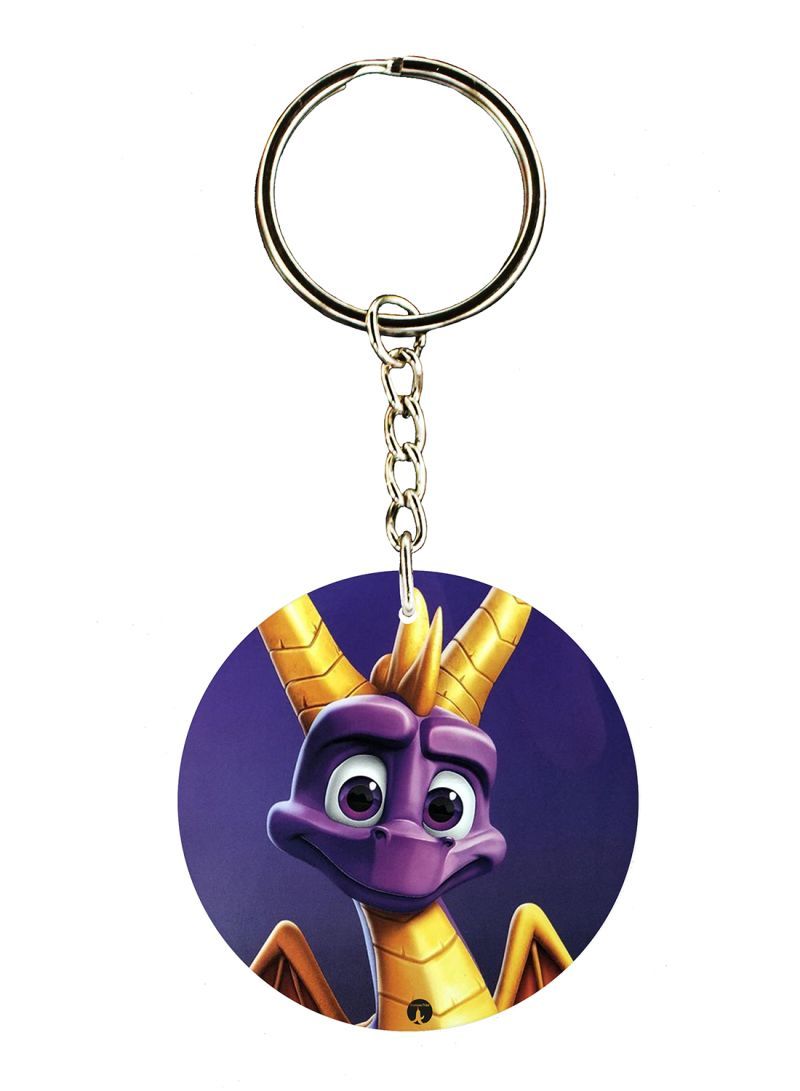 Spyro Printed Keychain