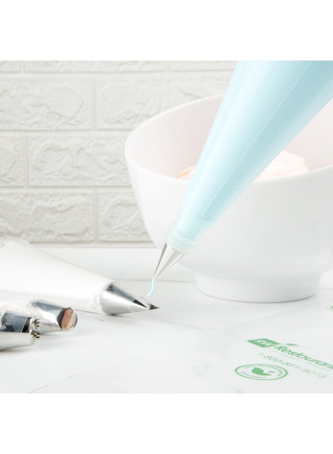 Restaurantware رأس تزيين المعجنات من باسري تيك، رأس دائري 1 لتزيين الكريمة - #3، مقاوم للتآكل، رأس تزيين من الفولاذ المقاوم للصدأ، آمن للغسل في غسالة الصحون، لتزيين الكب كيك، الكعك، أو البسكويت - Image 3