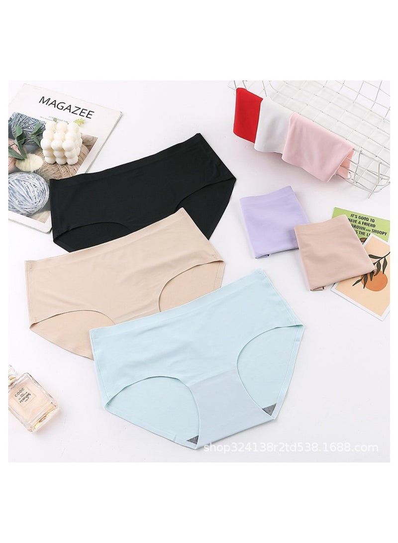 8 Pieces Women Seamless Ice Silk Panties  - Image 4