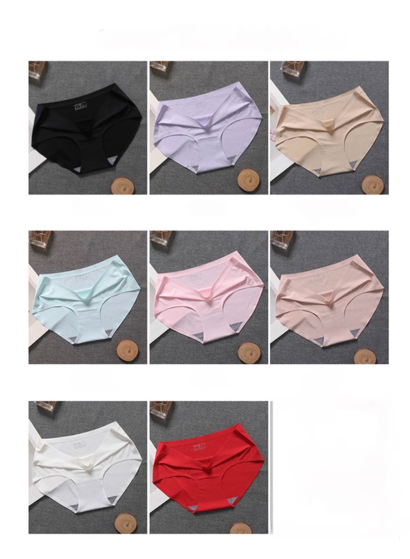 8 Pieces Women Seamless Ice Silk Panties  - Image 2