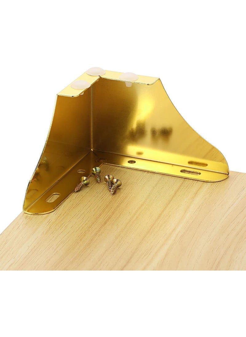 QZibeva - QZibeva Pack 4 Unique Design 3 Inch Premium Hardware Heavy Model L Design Sofa Leg 75 MM Height Code SL1148025 - Image 1
