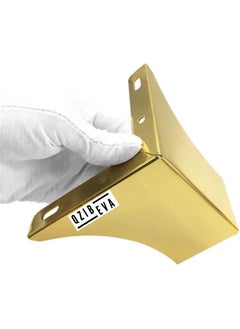 QZibeva Pack 4 Unique Design 3 Inch Premium Hardware Heavy Model L Design Sofa Leg 75 MM Height Code SL1148025