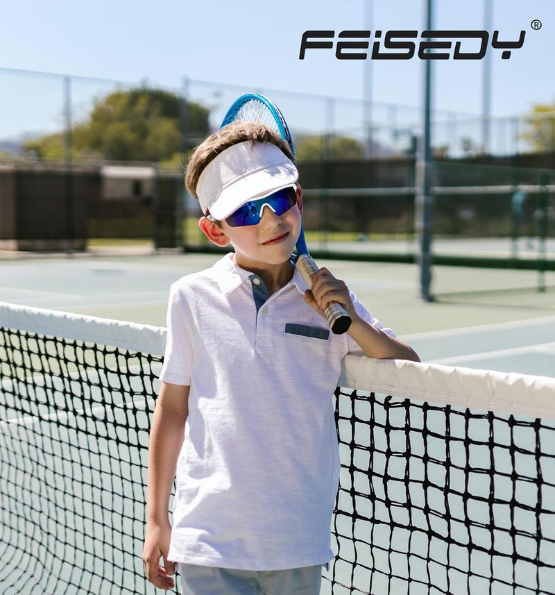 FEISEDY Kids Teens Baseball Polarized Sunglasses Sports TR90 Frame Boys Girls Cycling B2454 - Image 3