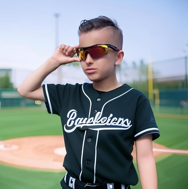 FEISEDY Kids Teens Baseball Polarized Sunglasses Sports TR90 Frame Boys Girls Cycling B2454 - Image 2