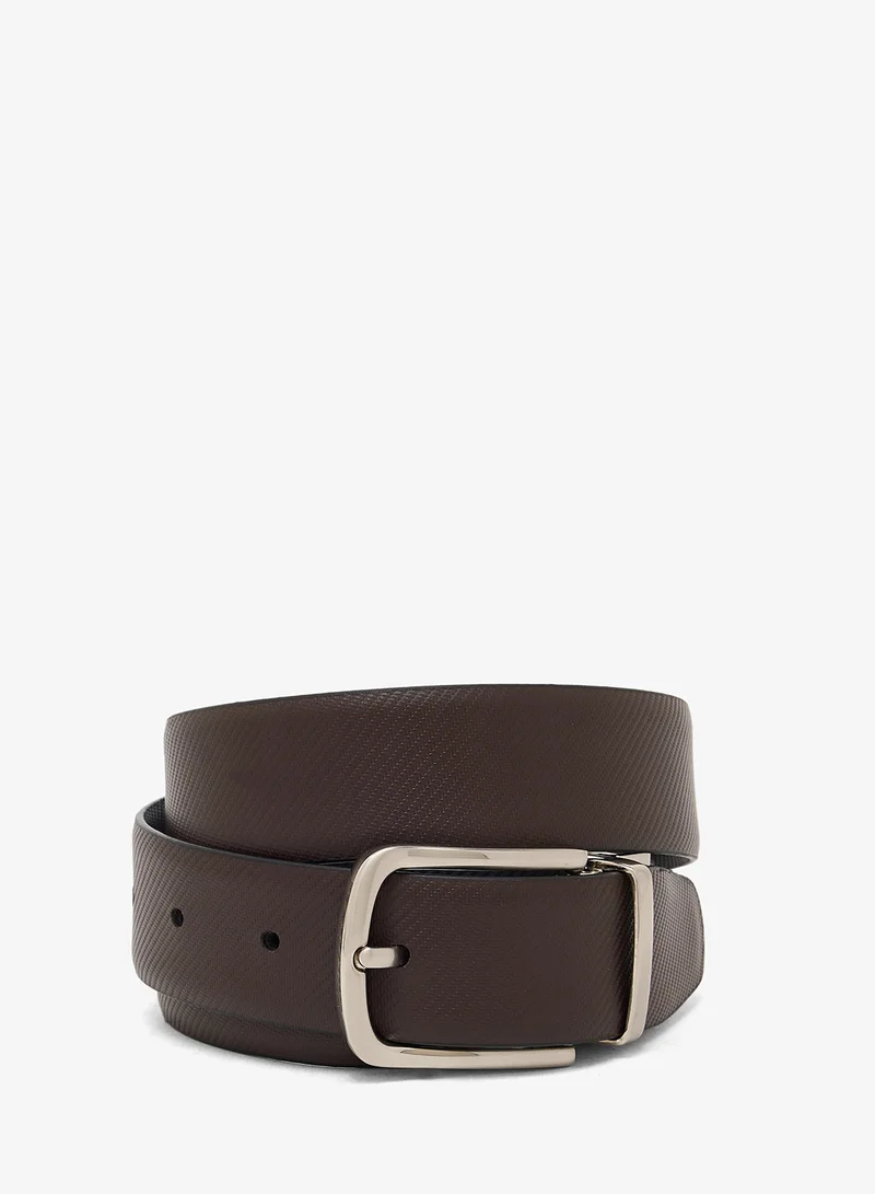 Robert Wood Genuine Leather Reversible & Resizable Formal Belt