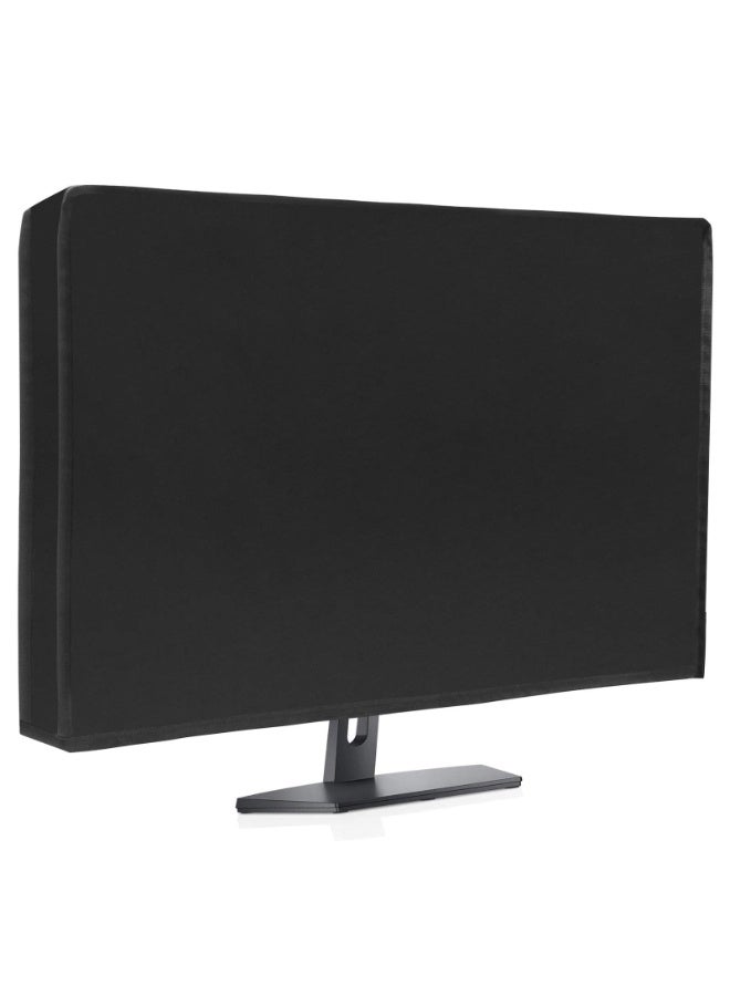 Chabeia Computer Monitor Dust Cover, Black Full Body Cover for Computer Screen Anti-Static, LCD-Silky HD Panel Dust Protective Sleeve, 24 X 18X 3.2 inches（Black） - Image 1