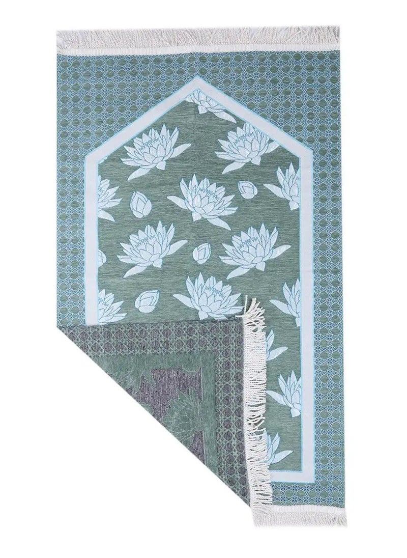 MANASEK - Manasek Lotus Shanil Square Prayer Mat - Image 1