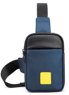 KASTWAVE Sling Bag for Men, Waterproof Lightweight Single Shoulder Small Backpack Chest Bag Messenger Bag Suitable for Casual Outdoor Travel Running Cycling Blue  - Image 1