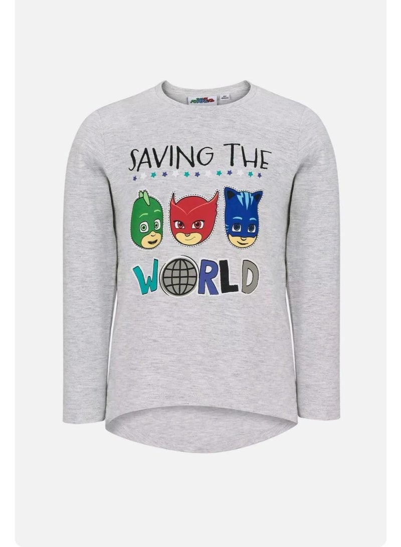 PJMASKS PJ MASKS girls long sleeve t-shirt 100% Cotton by Kids TV - Image 1