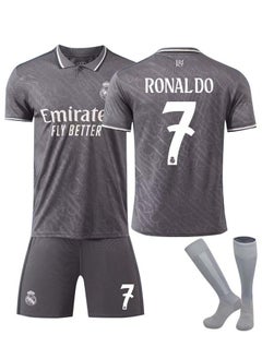 2025 Season Madrid Away Football Kits CR #7 Fans Football Jersey/Shorts Socks Gift Set Youth Sizes and Adult Size