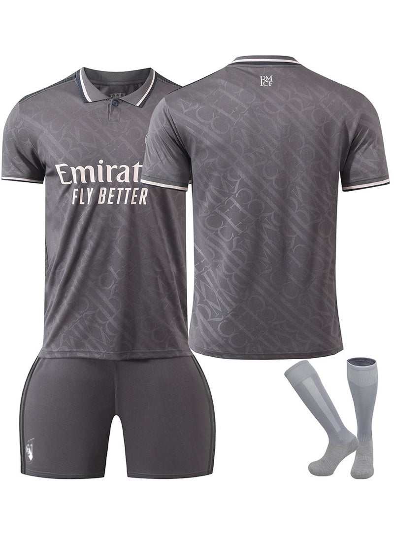 Generic - 2025 Season Madrid Away Football Kits CR #7 Fans Football Jersey/Shorts Socks Gift Set Youth Sizes and Adult Size - Image 1