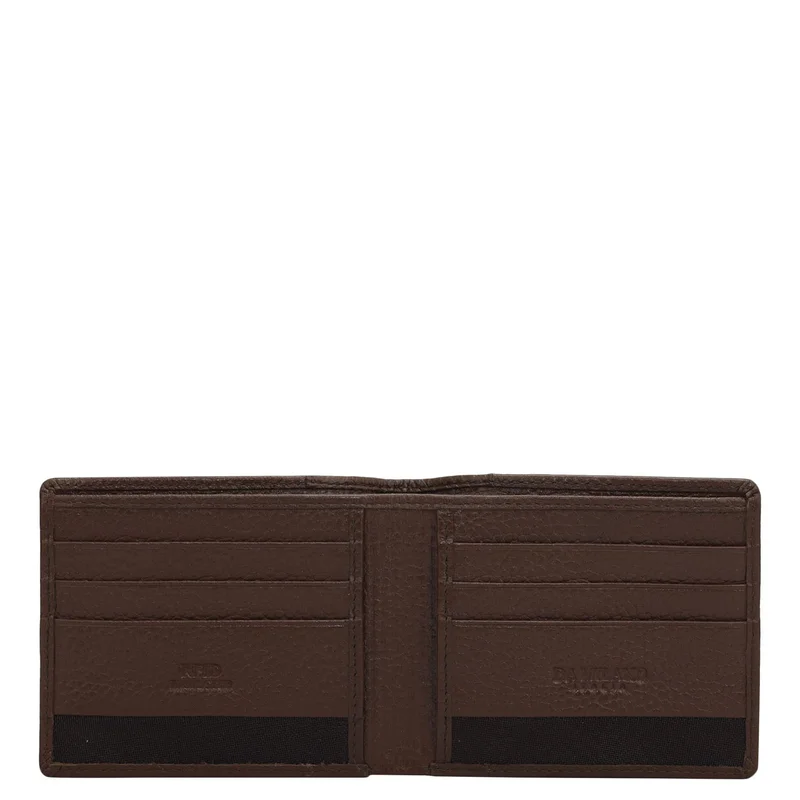 Da Milano Espresso Bifold Leather Mens Wallet