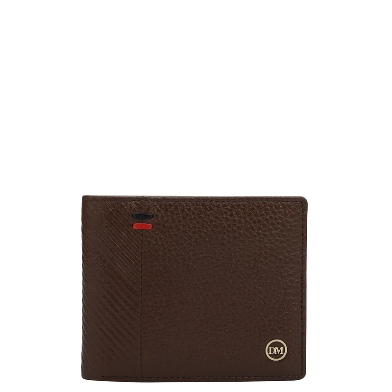 Da Milano Espresso Bifold Leather Mens Wallet