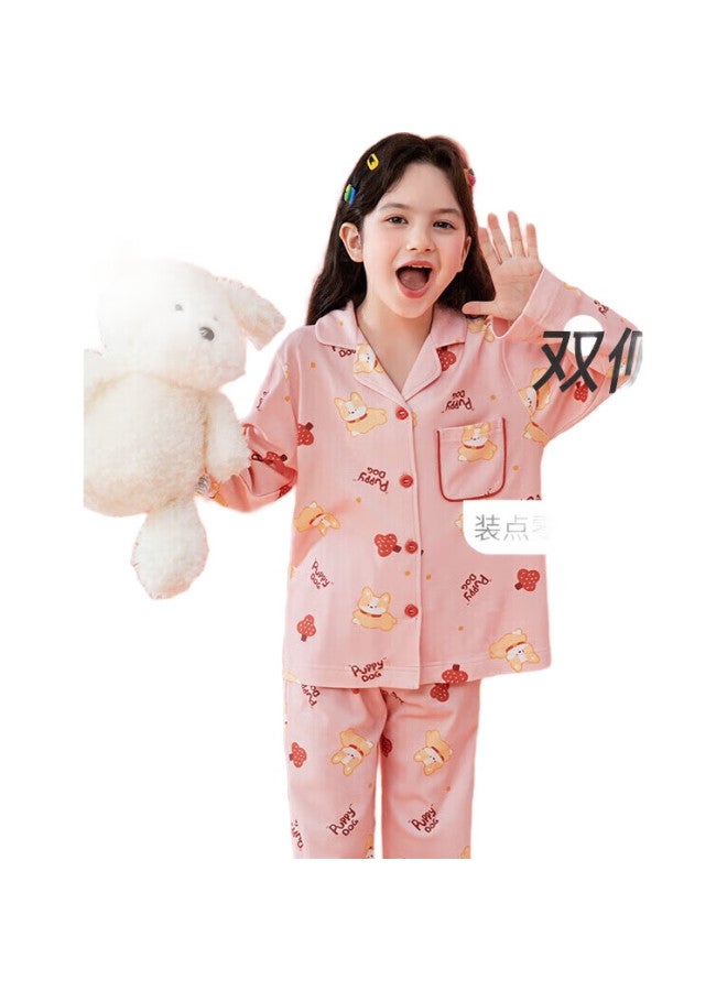 Fenton Kids' Antibacterial Pure Cotton Cartoon Long Sleeve Big Kids' Home Wear Q9Fj257930901 - Image 3