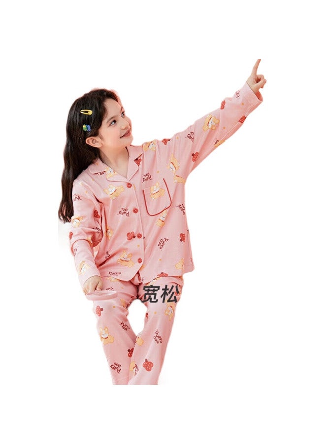 Fenton Kids' Antibacterial Pure Cotton Cartoon Long Sleeve Big Kids' Home Wear Q9Fj257930901 - Image 2