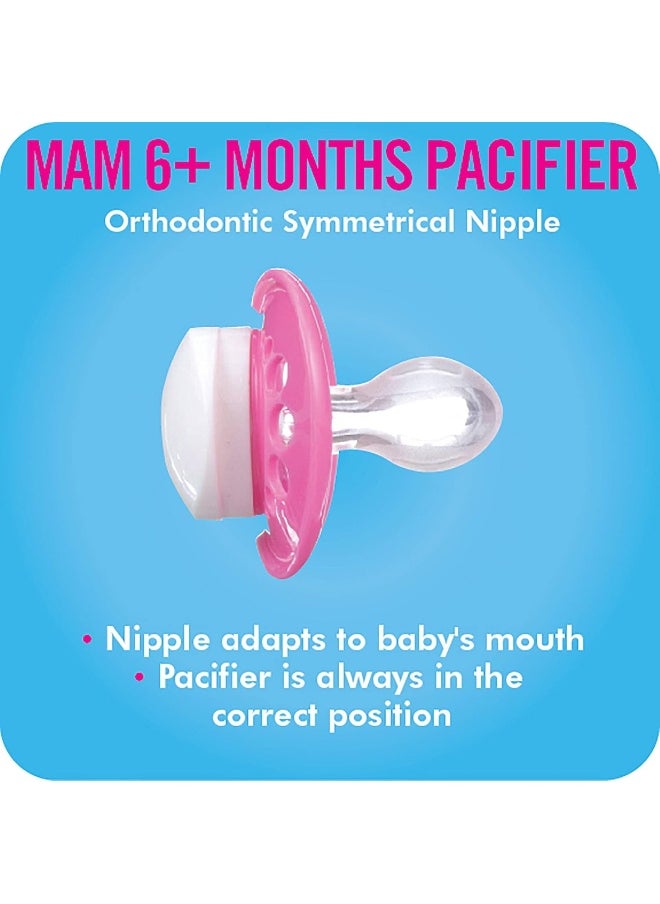 MAM MAM Original Day & Night Baby Pacifier, Shape Helps Promote Healthy Oral Development, Glows in the Dark, 3 Pack, 6-16 Months, Unisex  - Image 5