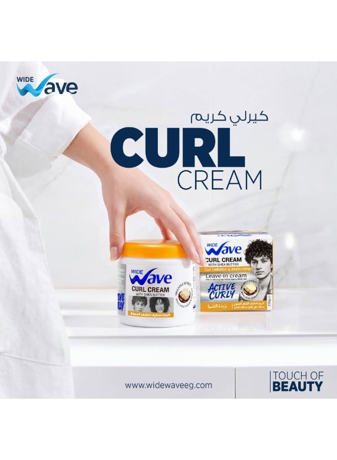 Wide Wave Leave In Curl Cream With Shea butter 250GM - Image 2