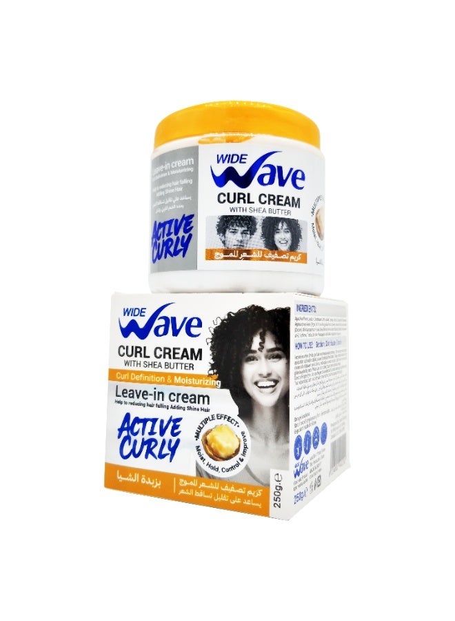 Wide Wave Leave In Curl Cream With Shea butter 250GM - Image 1