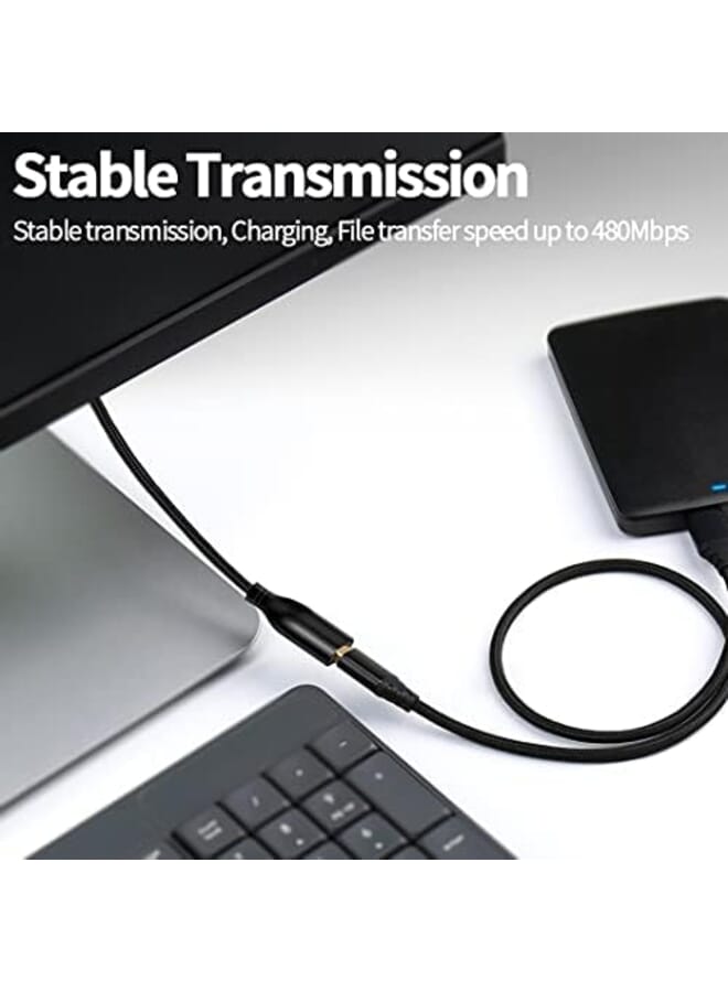 Fasgear Usb 2.0 Extension Cable 10Ft A Male To A Female Usb Extension Lead For Charging And Syncing Usb Extender For Printers Cameras Mouse Keyboards And Other Computer Accessories 3M Black - Image 3