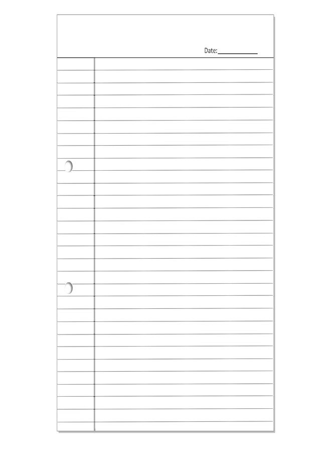 PG Creations A4 Size, Pack of 1 Pad, Jumbo, Pre-Punched Ruled Notepad for Writing Notes, 200 Sheets per Pad, 70 Gsm Single Side Ruled Pad for Office, Home & Students, 2-Hole, 8x11.5 Inch, White - Image 3