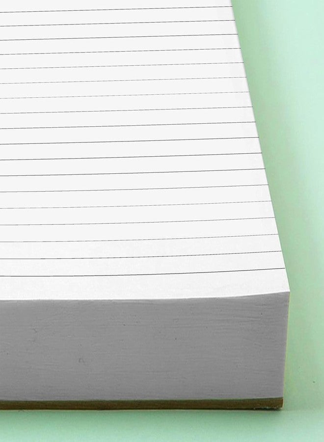 PG Creations A4 Size, Pack of 1 Pad, Jumbo, Pre-Punched Ruled Notepad for Writing Notes, 200 Sheets per Pad, 70 Gsm Single Side Ruled Pad for Office, Home & Students, 2-Hole, 8x11.5 Inch, White - Image 4