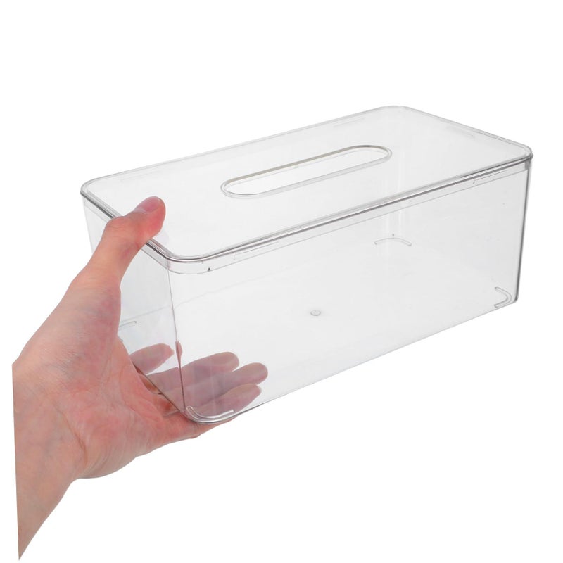 Clear Tissue Box Holder Modern Transparent Napkin Dispenser For Dining Room Office Space Saving Paper Container Easy Access Stylish Home Organization Acrylic - Image 5