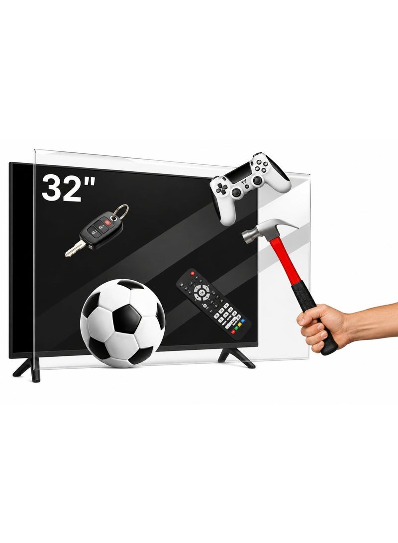 AK series 32 Inch TV Screen Protector – Anti-Blue Light, Anti-Scratch – Eye Protection for Children and Pets – Easy Installation, Clear View - Image 1