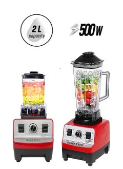 SILVER CREST Silver Crest Blender Professional Heavy Duty Commercial Mixer Juicer Speed Grinder and Ice Smoothies for Home & Shop (Double Jar)  - Image 1
