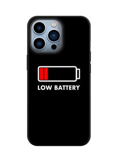 Tough Pro Series Case for Apple iPhone 14 Pro Dual Layer hybrid PC & TPU Customized Mobile Cover Shield with inner TPU protection Matte Finish - Low Battery