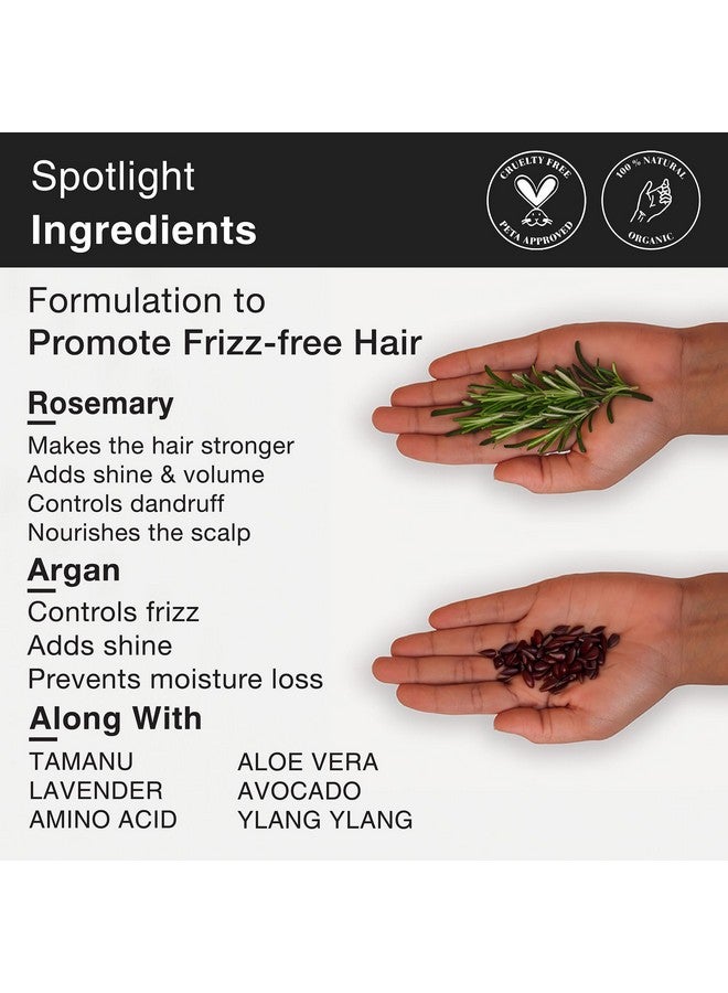 Soulflower Rosemary Argan Hair Conditioner|Hair Growth,Hair Fall Control,Strong,Shiny&Long Hair|Hydration&Nourishment Men&Women|Aloe Vera,Lavender,Rosemary Oil,Olive Oil|200Millilitre - Image 2