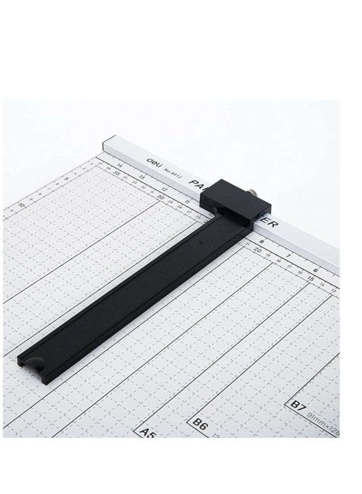 Deli Steel Paper Trimmer White/Black - Image 3