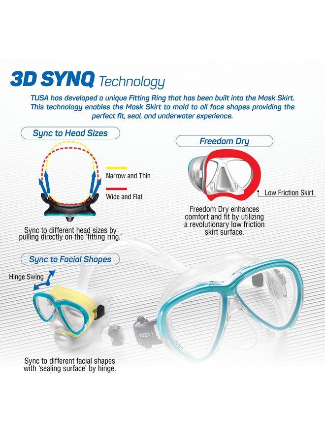 TUSA M2004 Intega Scuba Diving Mask Energy Orange - Image 3