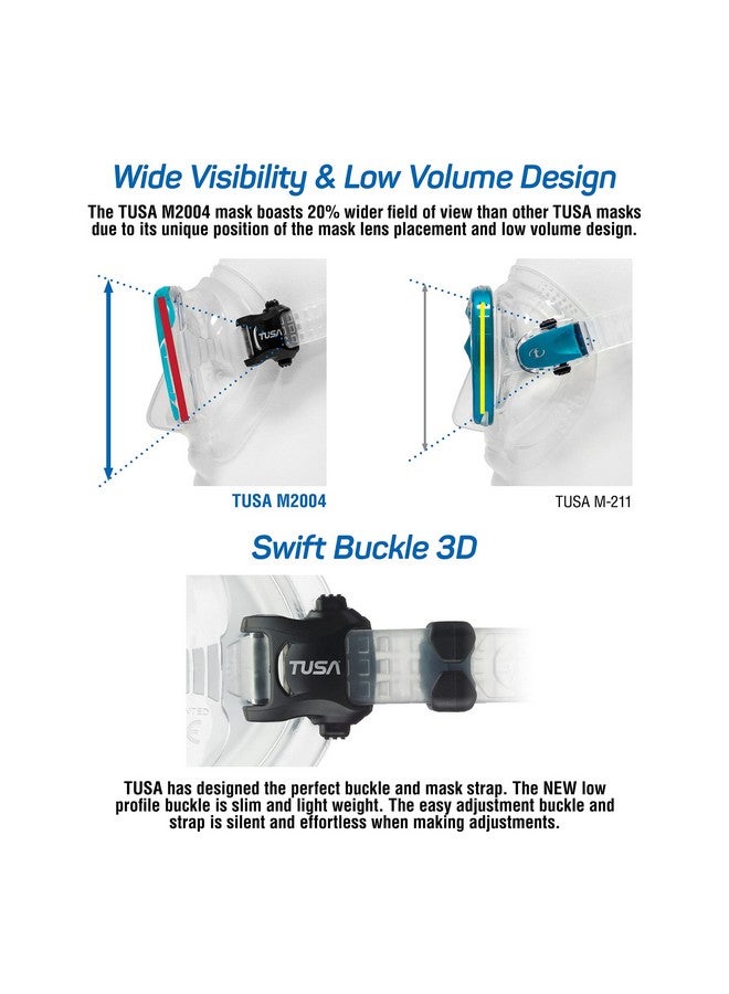 TUSA M2004 Intega Scuba Diving Mask Energy Orange - Image 4