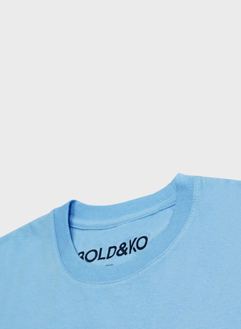 BOLD&KO Kids Logo Print T-Shirt - Image 3