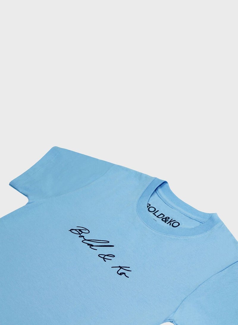 BOLD&KO Kids Logo Print T-Shirt - Image 4