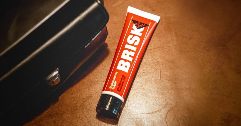 BRISK Hairdressing Cream Super - Hair Styling Cream with Male and Herbem Scent for Nourished Hair - Keeps Hair Easily in Shape without Gluing - 100ml Tube - Image 1