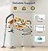 Bluelog Raised Toilet Seat with Handles Width Height Adjustable Toilet Seat Risers for Seniors Heavy Duty 400lbs Elevated Toilet Seat for Elderly Pregnant Handicap Fit Any Toilet - Image 4