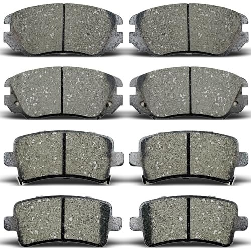 ALADICHE Ceramic Front Rear Brake Pads set fit for Buick Allure 2010for Buick Lacrosse 20112016for Buick Regal 20112017for Malibu 20132016for Impala 20142020for SAAB 95 2011 DBP001