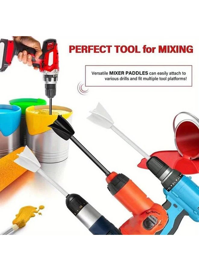 2pcs Black Epoxy Resin Mixer Drill Attachment for Paints Glues Efficient Mixing - Image 5
