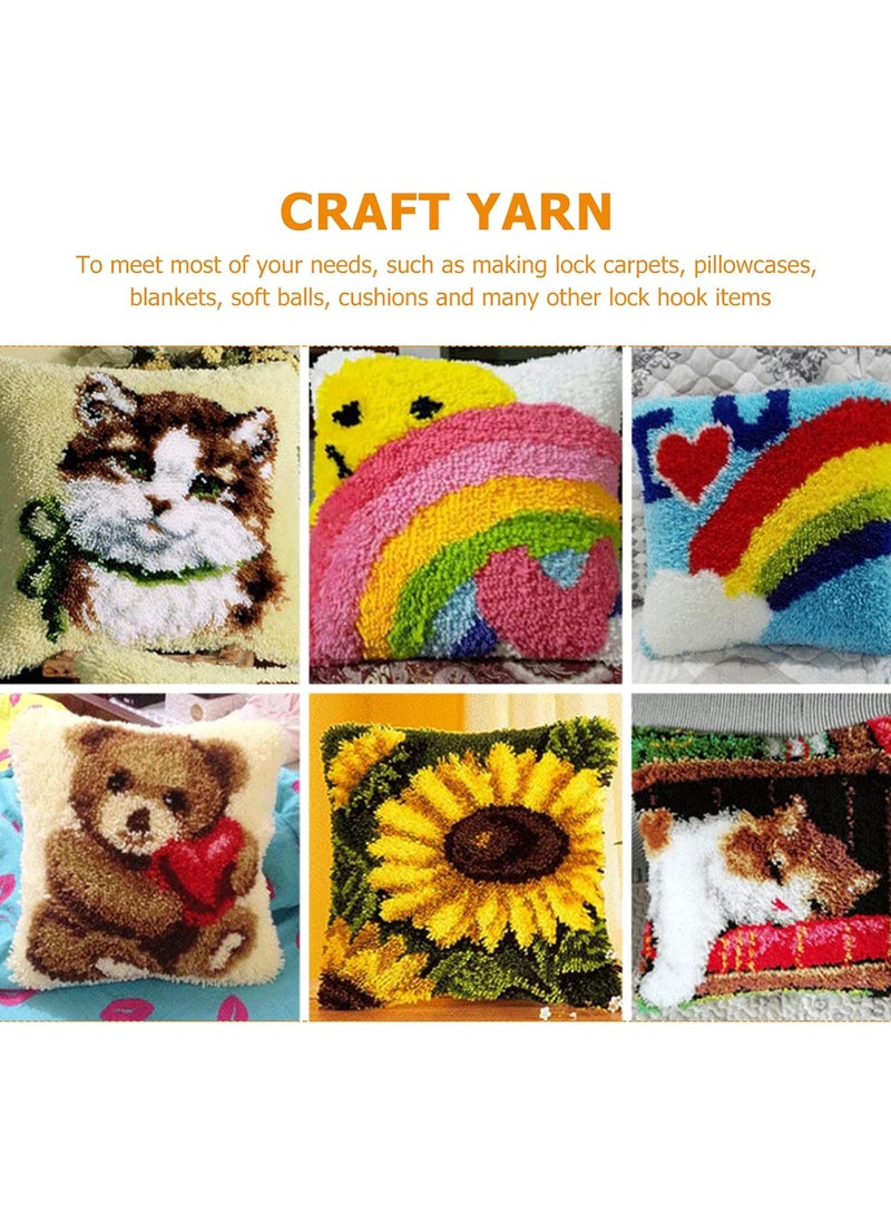 GGOOT 30pcs Latch Hook Yarn Colorful Precut Yarn Bundles Crochet Rug Yarn for Handmake Craft Sewing Knitting Pillowcover Carpet Making - Image 3