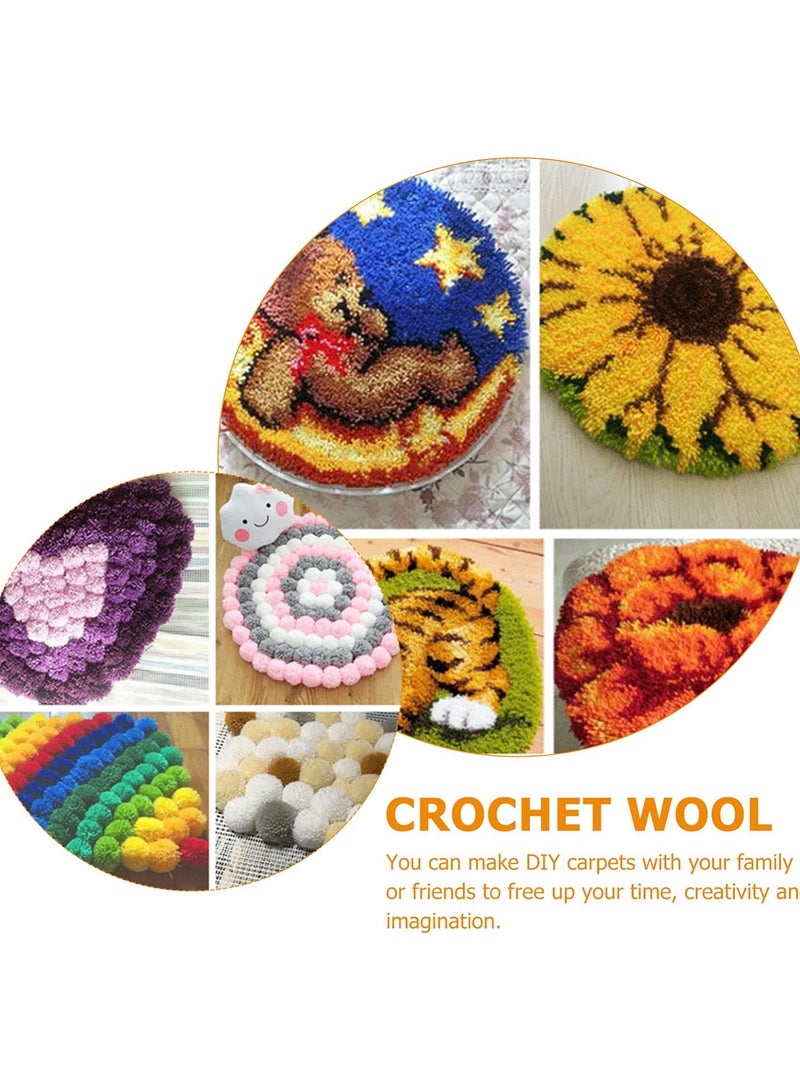 GGOOT 30pcs Latch Hook Yarn Colorful Precut Yarn Bundles Crochet Rug Yarn for Handmake Craft Sewing Knitting Pillowcover Carpet Making - Image 5