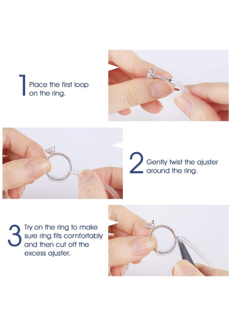 Generic - A set of 4 pieces to adjust the size of the transparent silicone ring in different sizes - Image 1