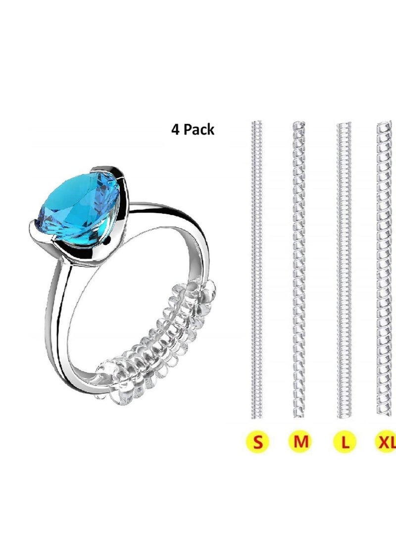 Generic - A set of 4 pieces to adjust the size of the transparent silicone ring in different sizes - Image 1