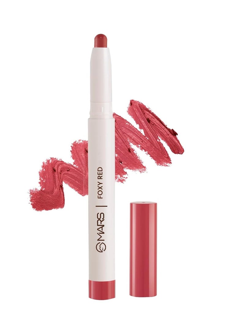 MARS Retractable Poppins Long Lasting Lip Crayon 1.3 gm 15 FOXY RED - Image 1
